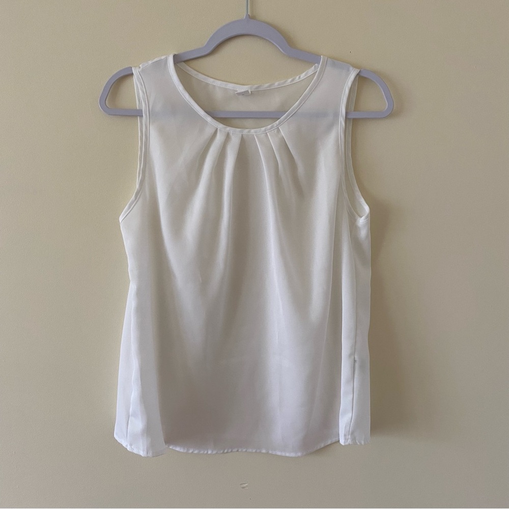 S White Sleeveless Blouse